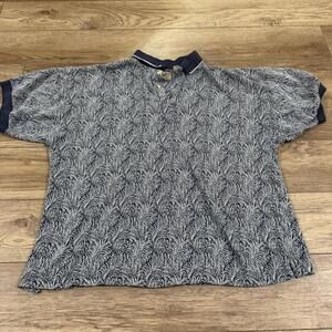 Vintage 90s Evan Picone Abstract Polo Shirt